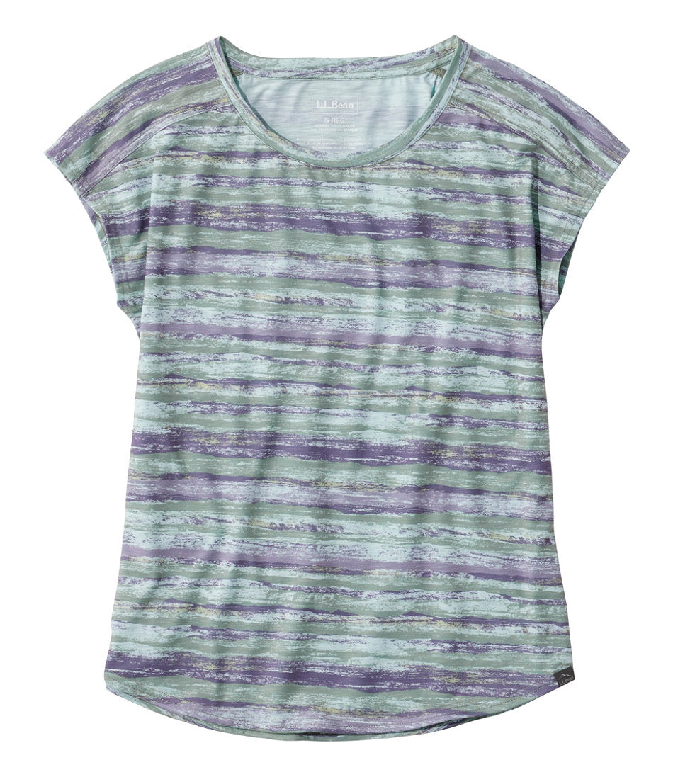 Short-Sleeve Ruched Crew Print Women's Streamside Tee