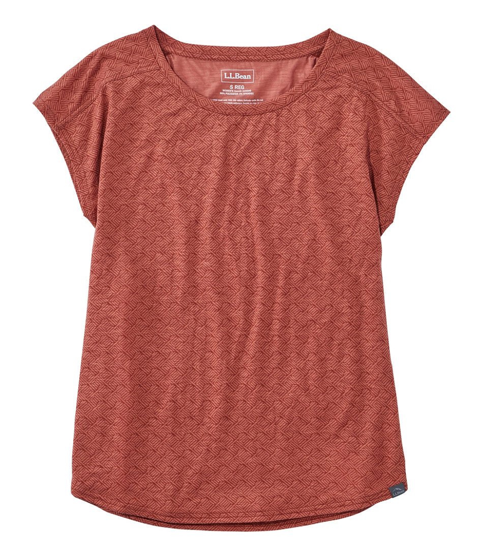 Short-Sleeve Ruched Crew Print Women's Streamside Tee