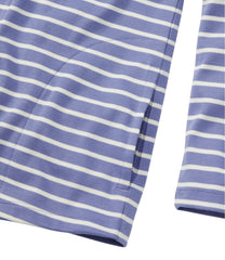 Women's Pima Cotton Open Cardigan With Pockets Stripe