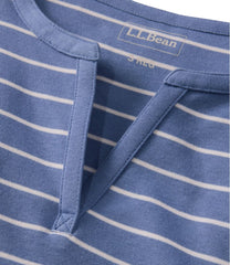 Short-Sleeve Notch-Neck Stripe Women's L.L.Bean Tee