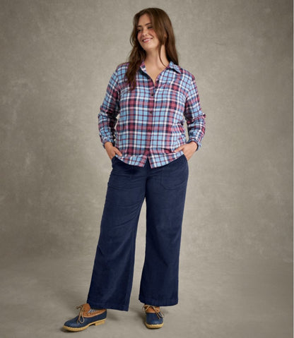 Women's Scotch Plaid Flannel Shirt, Relaxed