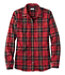 Women's Scotch Plaid Flannel Shirt Relaxed