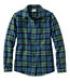 Women's Scotch Plaid Flannel Shirt Relaxed