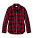 Women's Scotch Plaid Flannel Shirt Boyfriend
