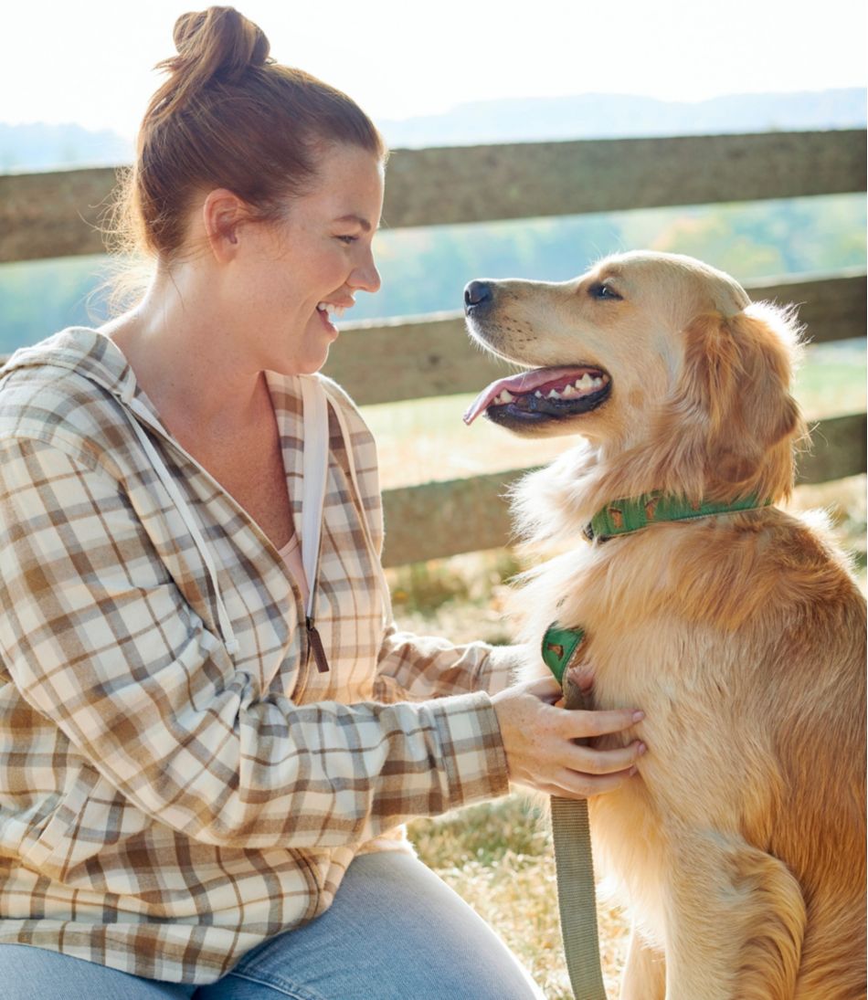 Women's Scotch Plaid Flannel Shirt Relaxed Zip Hoodie