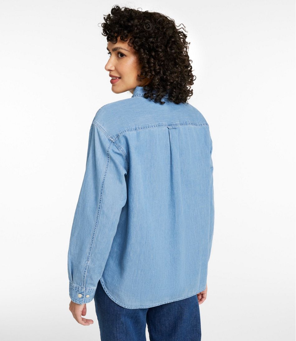 Women's L.L.Bean Denim Boyfriend Shirt