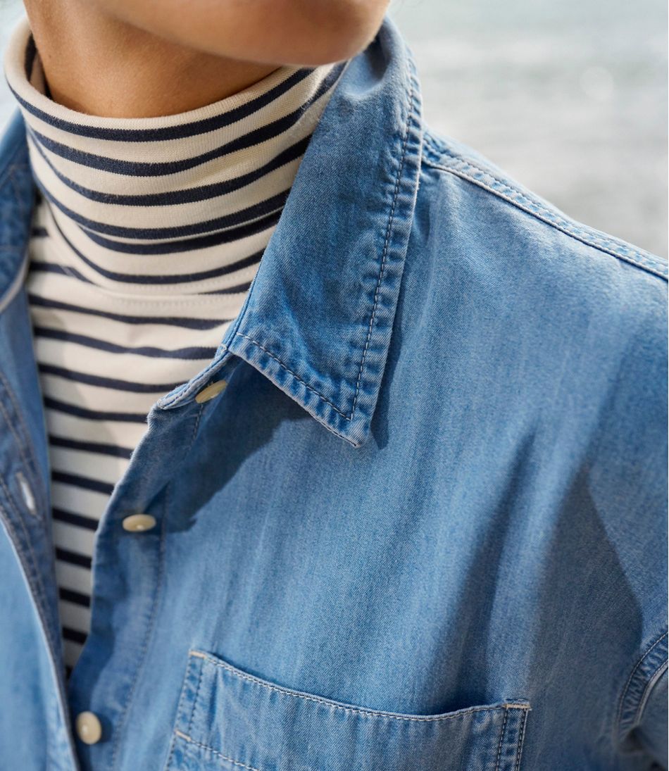 Women's L.L.Bean Denim Boyfriend Shirt