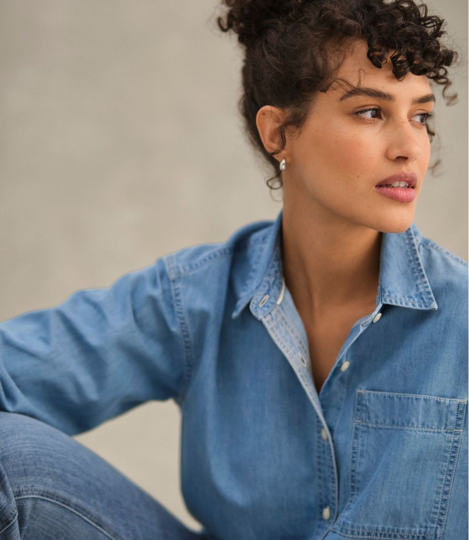 Women's L.L.Bean Denim Boyfriend Shirt