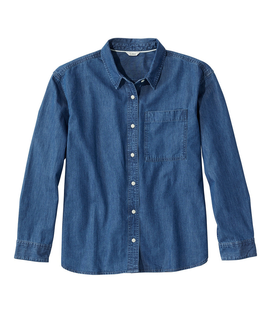 Women's L.L.Bean Denim Boyfriend Shirt