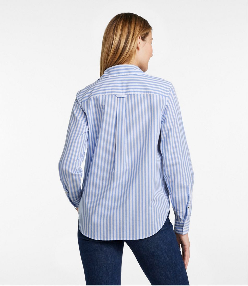 Long-Sleeve Women's Essential Cotton Poplin Shirt
