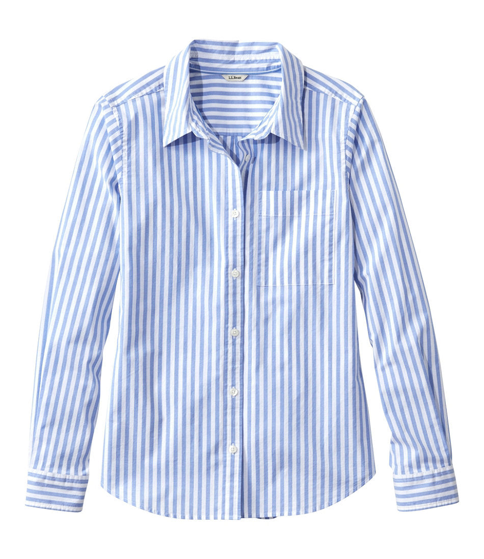 Long-Sleeve Women's Essential Cotton Poplin Shirt