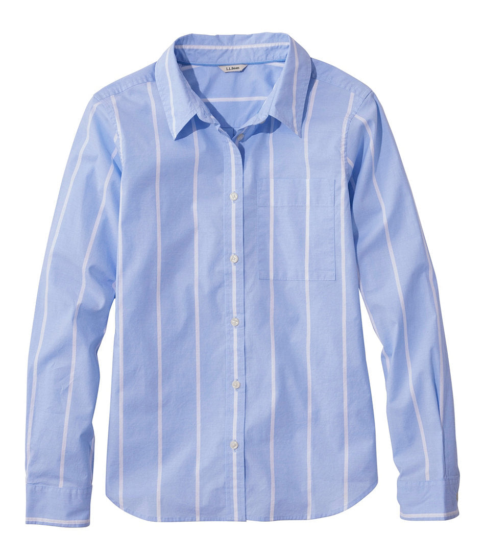 Long-Sleeve Women's Essential Cotton Poplin Shirt