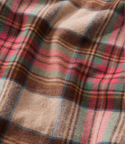 Women's Scotch Plaid Flannel Shirt, Quarter-Zip