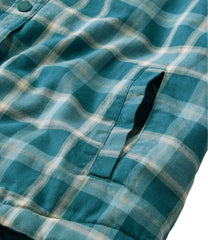 Snap-Front Plaid Women's Fleece-Lined Flannel Shirt