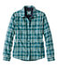 Snap-Front Plaid Women's Fleece-Lined Flannel Shirt