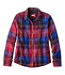 Snap-Front Plaid Women's Fleece-Lined Flannel Shirt