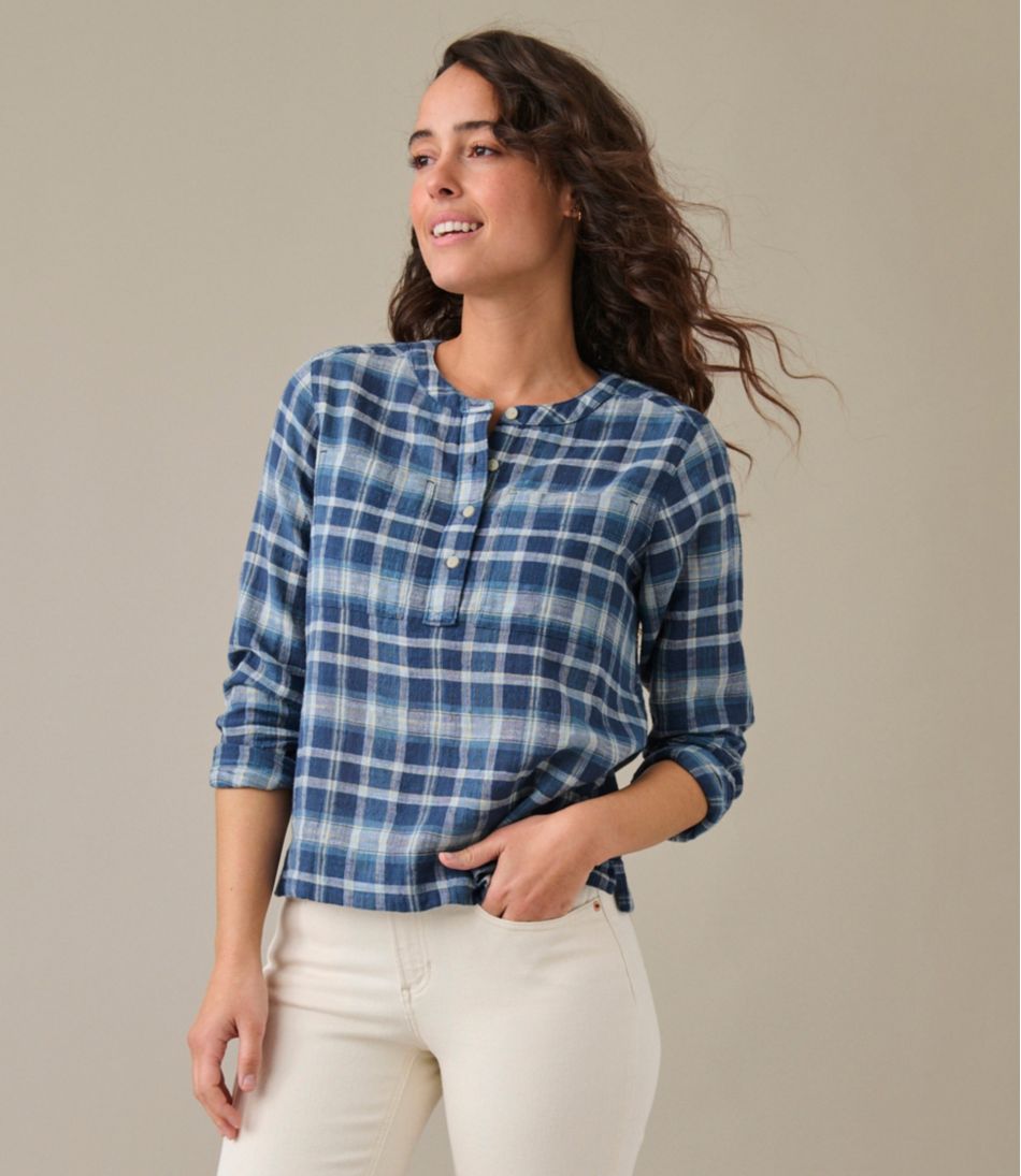Long-Sleeve Collarless Women's L.L.Bean Day Breeze Shirt
