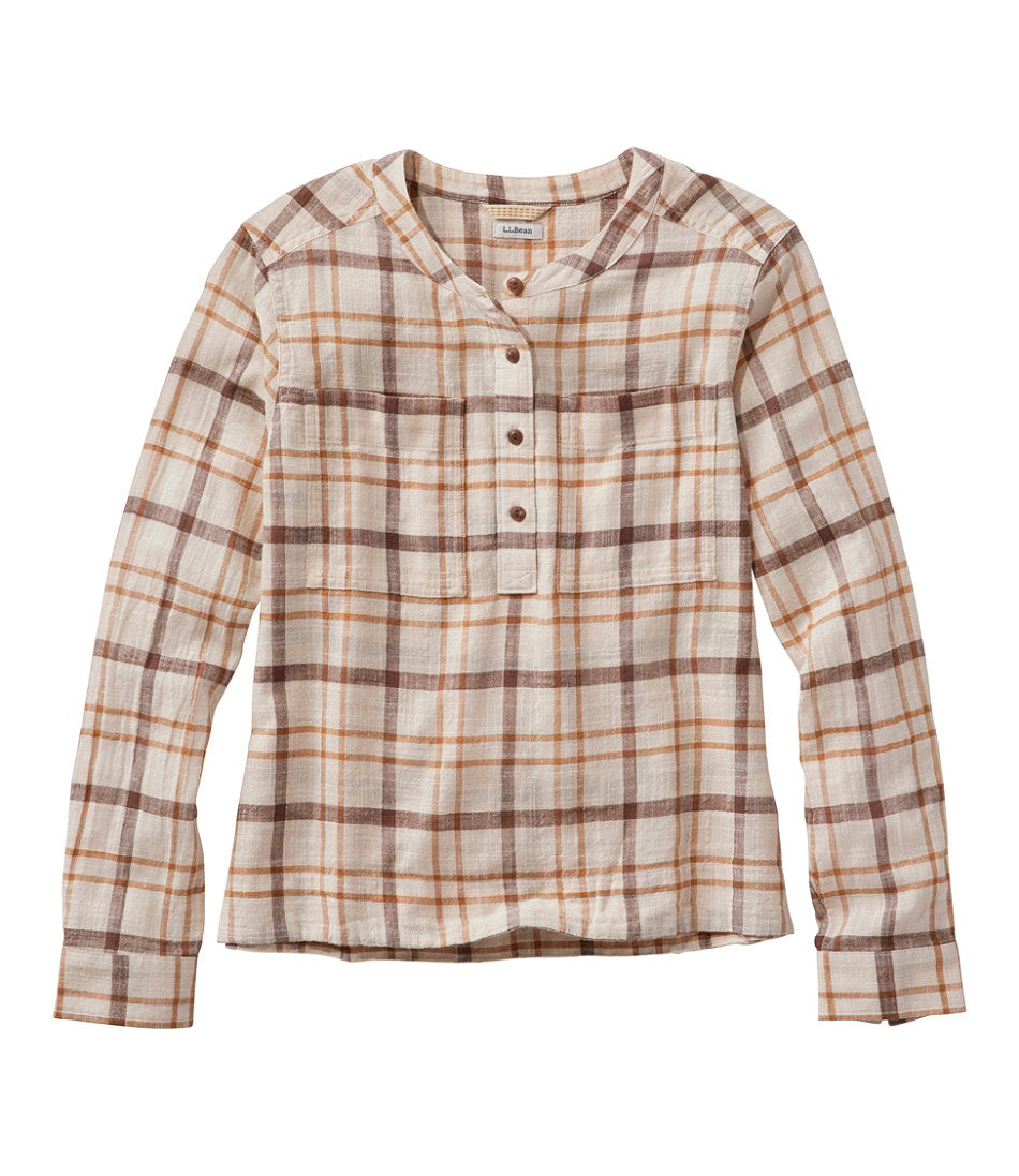 Long-Sleeve Collarless Women's L.L.Bean Day Breeze Shirt
