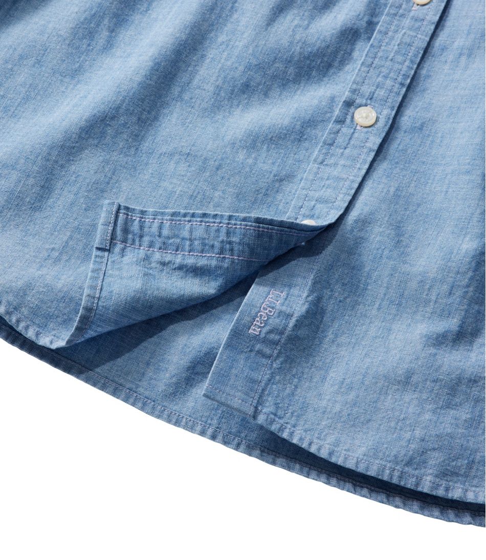 Chambray Long Sleeve Women's Essential Cotton Shirt