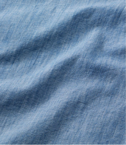 Women's Essential Cotton Shirt, Chambray Long Sleeve