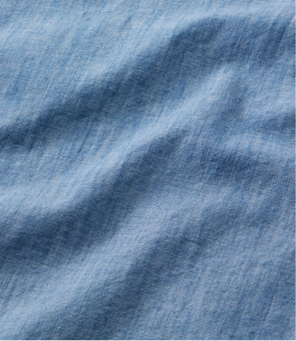 Chambray Long Sleeve Women's Essential Cotton Shirt