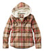 Sherpa-Lined Zip Hoodie Women's Scotch Plaid Flannel Shirt