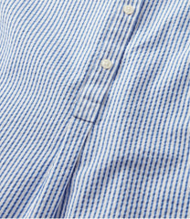 Short-Sleeve Popover Stripe Women's Vacationland Seersucker Shirt