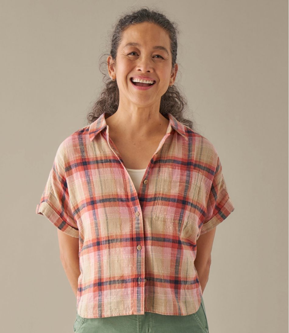 Women's L.L.Bean Day Breeze Shirt Short-Sleeve Button-Front