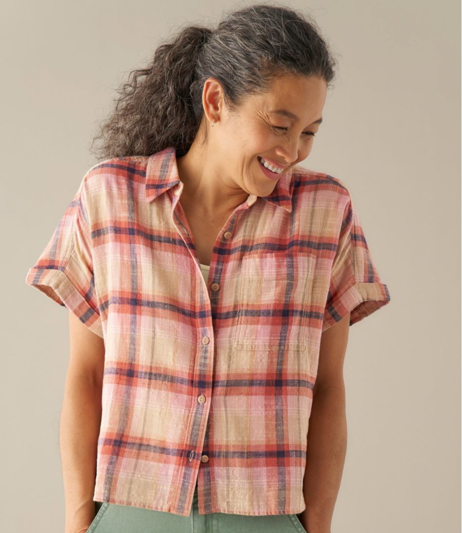 Women's L.L.Bean Day Breeze Shirt Short-Sleeve Button-Front