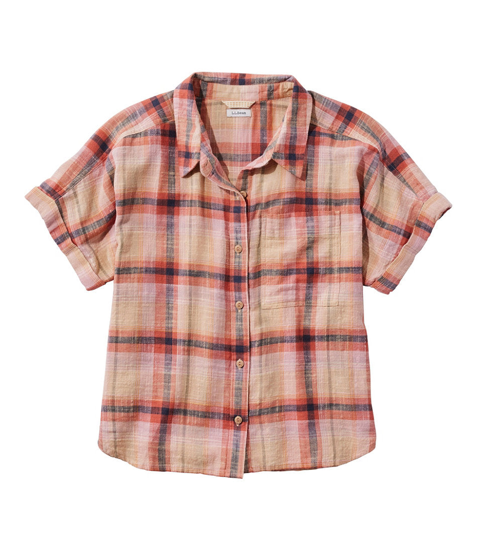 Women's L.L.Bean Day Breeze Shirt Short-Sleeve Button-Front