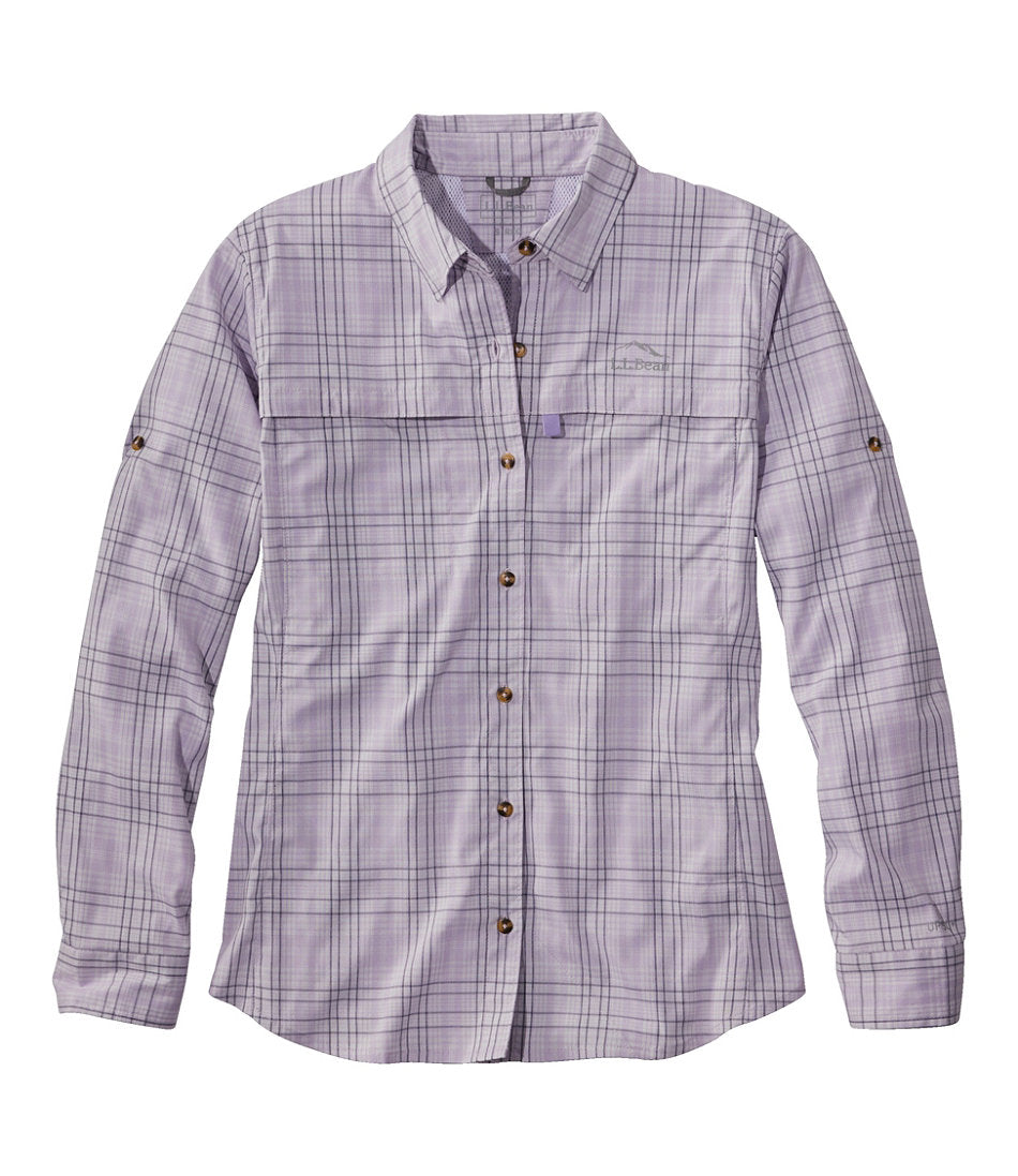 Plaid Long-Sleeve Women's Tropicwear Shirt
