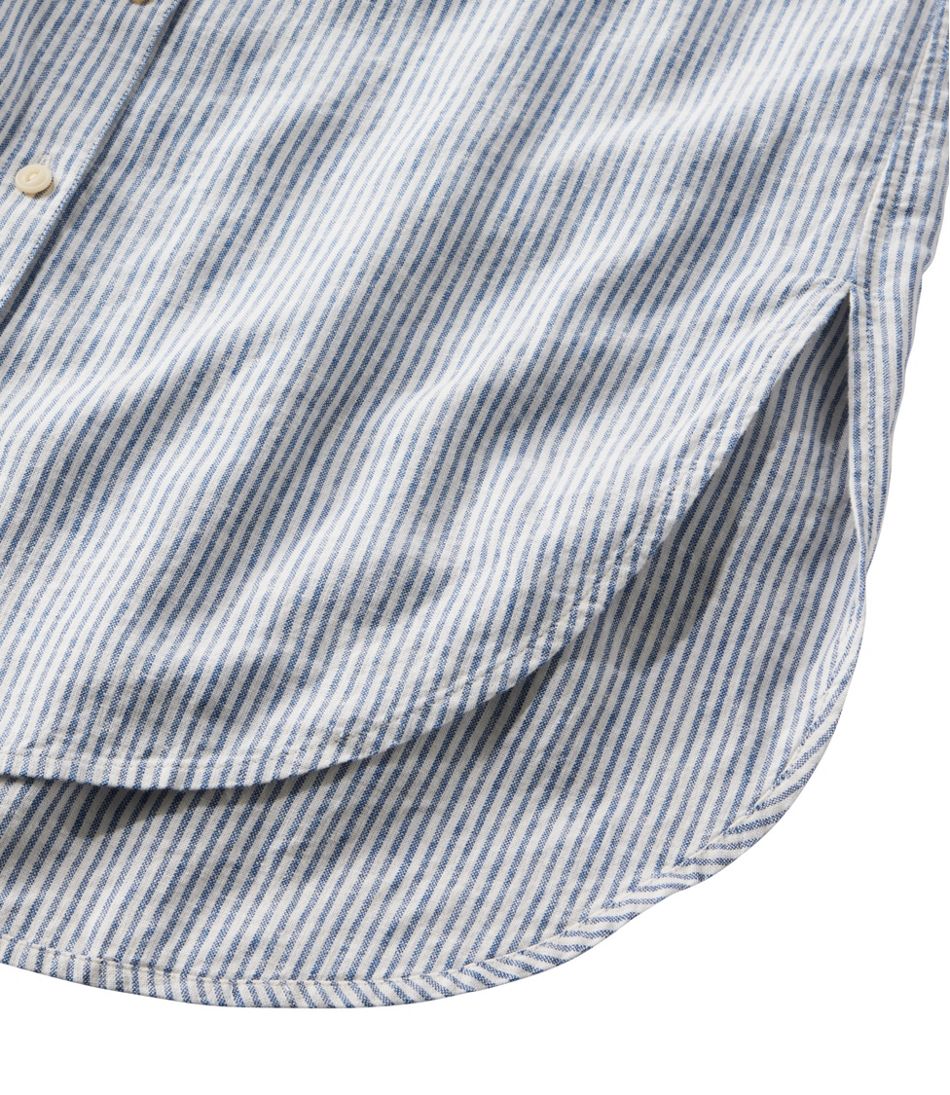 Sleeveless Women's Signature Linen-Blend Button-Front Shirt