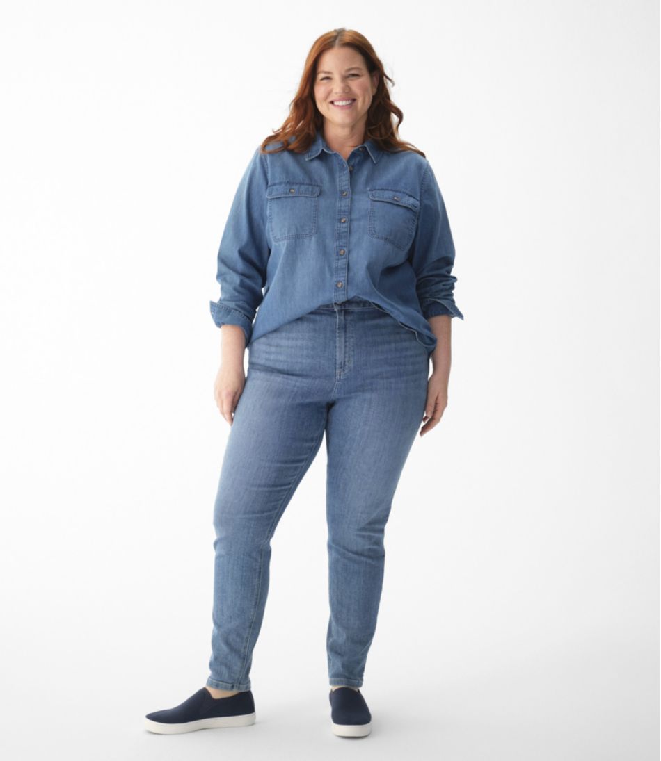 Long-Sleeve Women's L.L. Bean Heritage Washed Denim Shirt