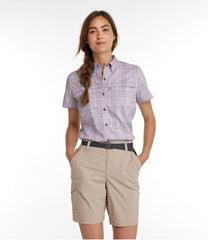 Plaid Short-Sleeve Women's Tropicwear Shirt