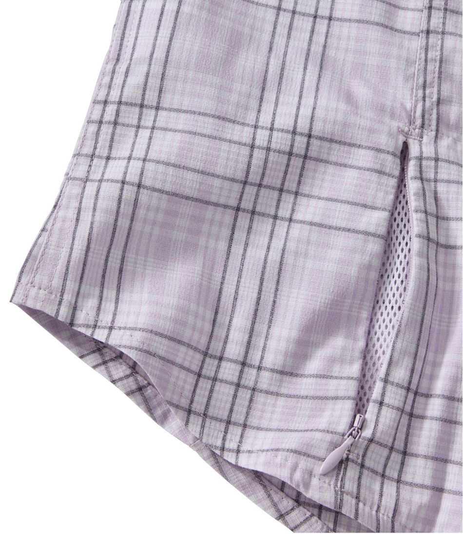 Plaid Short-Sleeve Women's Tropicwear Shirt