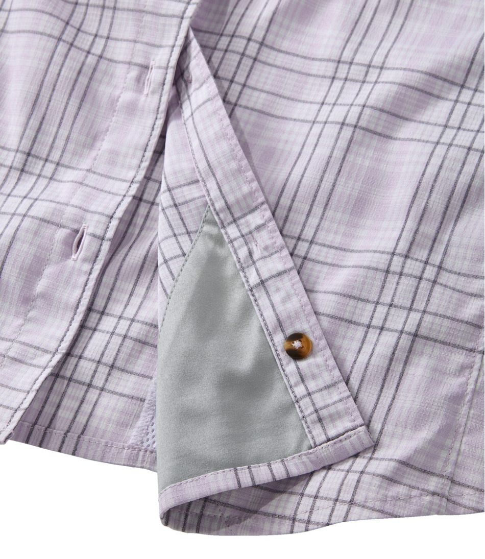 Plaid Short-Sleeve Women's Tropicwear Shirt