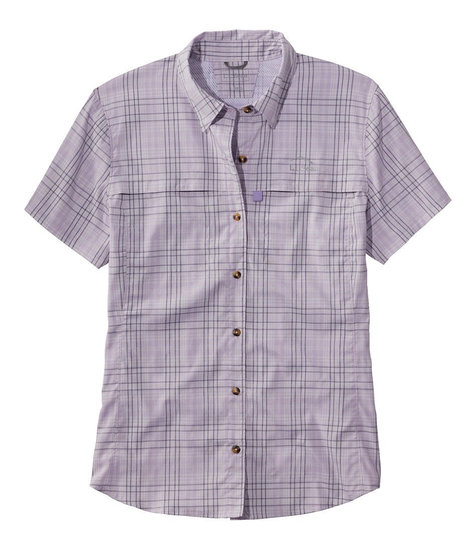 Plaid Short-Sleeve Women's Tropicwear Shirt