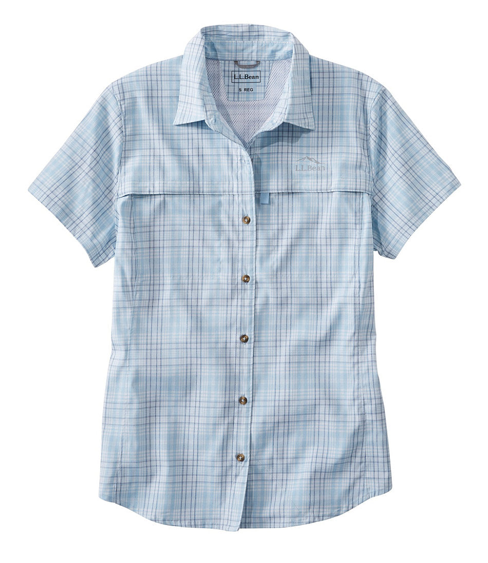 Plaid Short-Sleeve Women's Tropicwear Shirt
