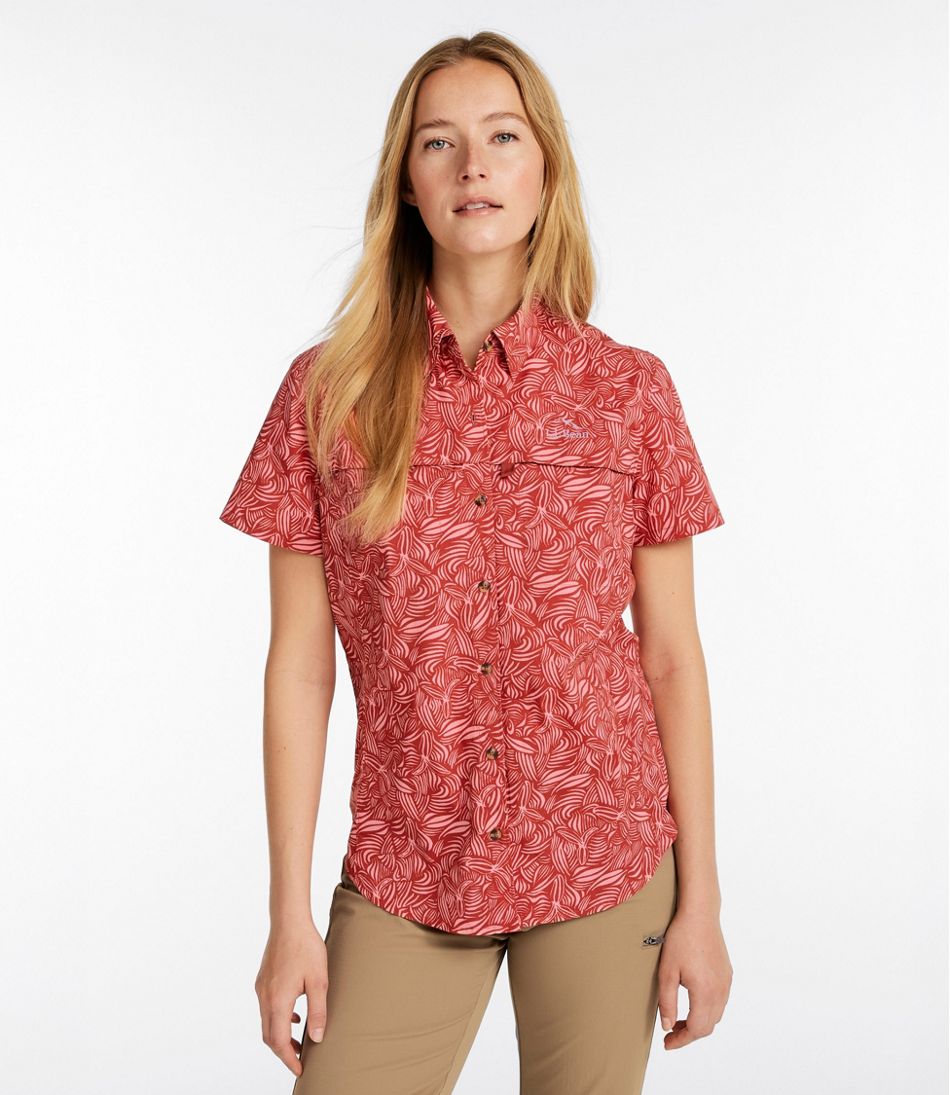 Short-Sleeve Print Women's Tropicwear Shirt