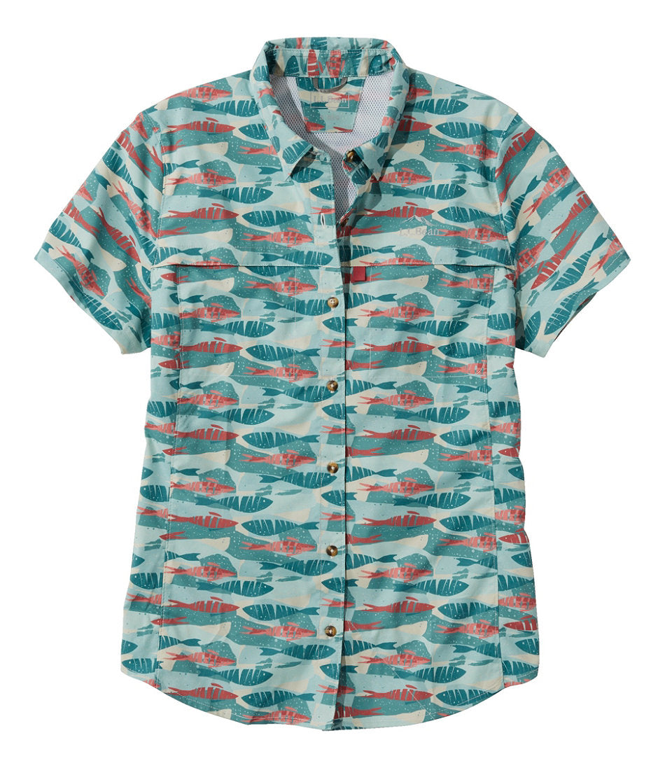 Short-Sleeve Print Women's Tropicwear Shirt