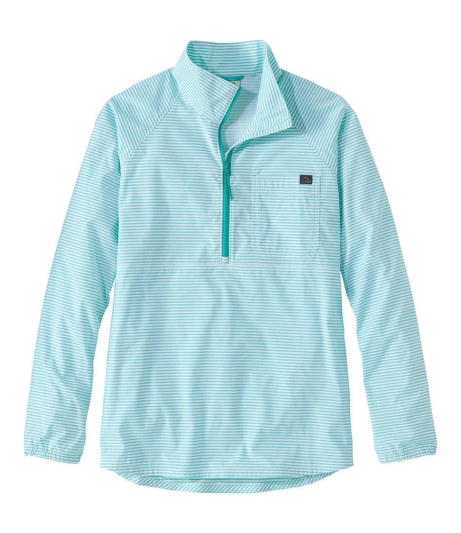 Women's Everyday SunSmart® Woven Shirt Quarter-Zip Pullover Colorblock