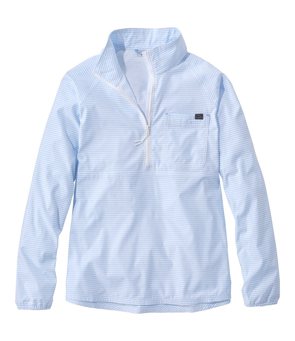 Women's Everyday SunSmart® Woven Shirt Quarter-Zip Pullover Colorblock