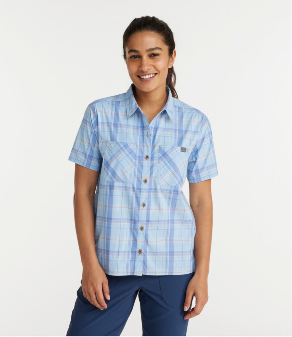 Short-Sleeve Plaid Women's Everyday SunSmart® Woven Shirt