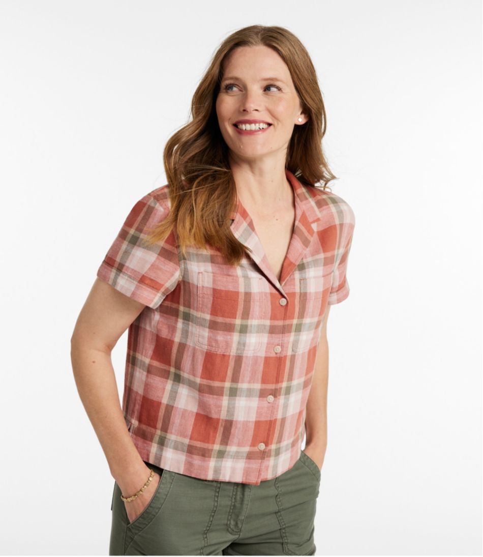 Short-Sleeve Women's Signature Hemp/Cotton Camp Shirt