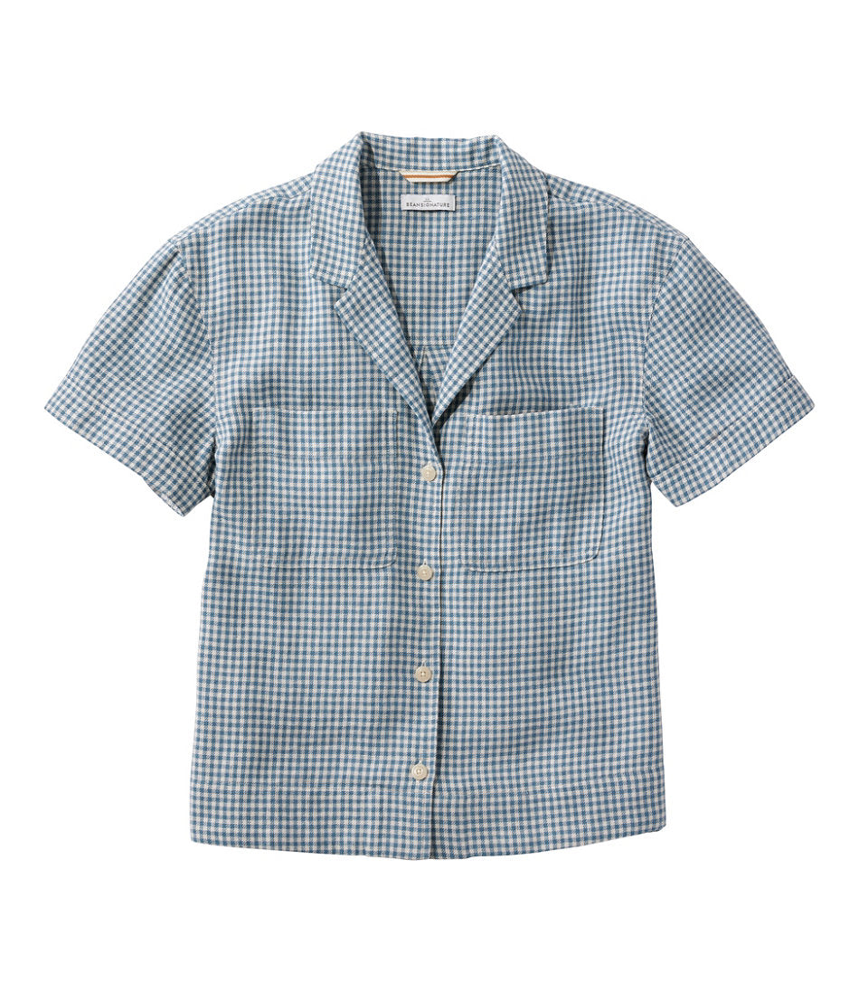 Short-Sleeve Women's Signature Hemp/Cotton Camp Shirt