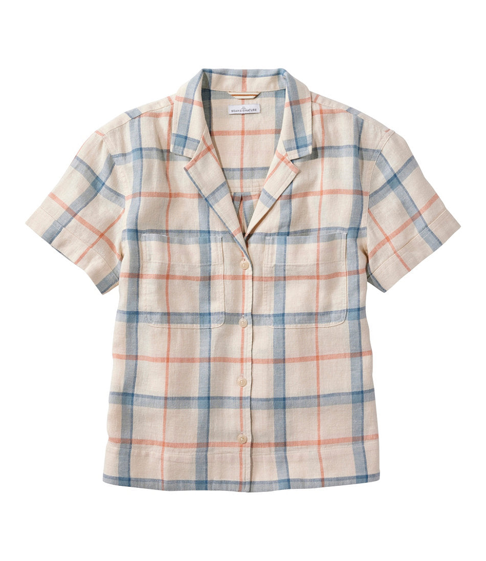 Short-Sleeve Women's Signature Hemp/Cotton Camp Shirt