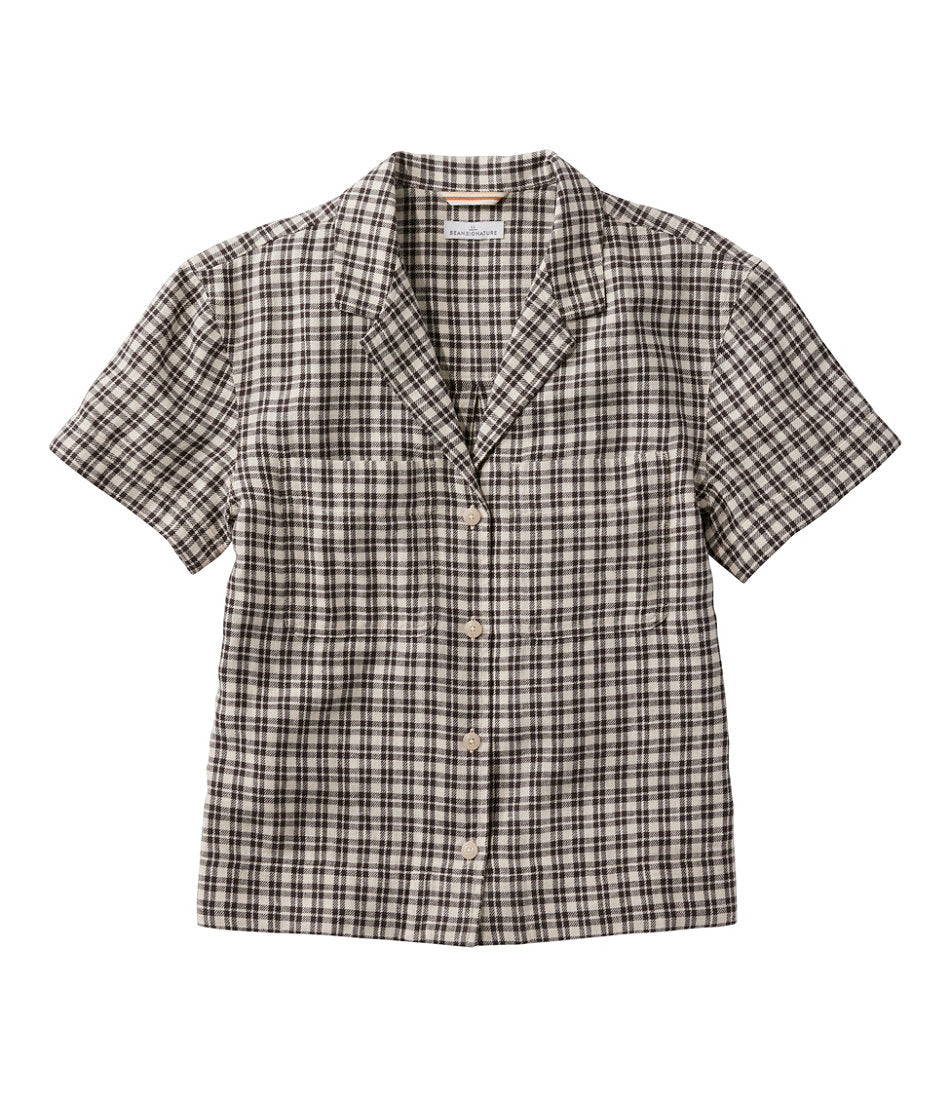 Short-Sleeve Women's Signature Hemp/Cotton Camp Shirt