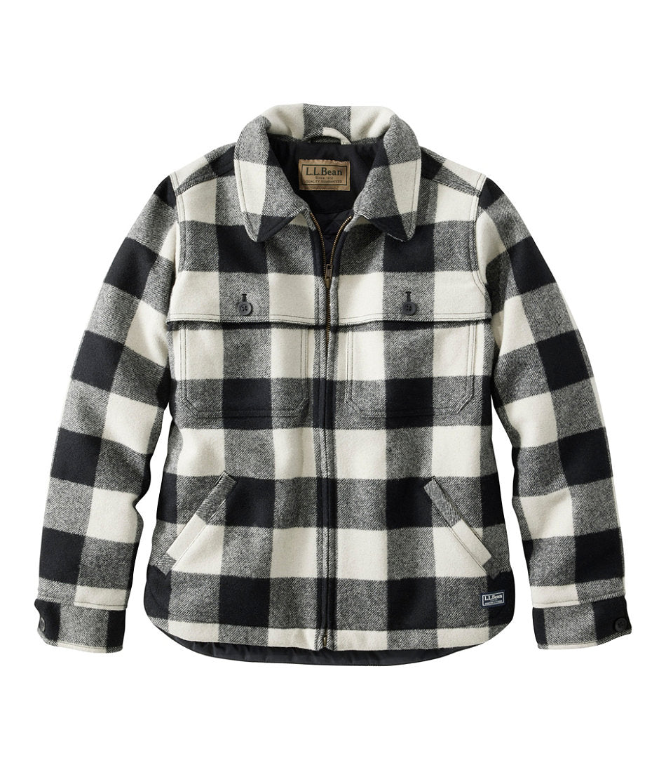 Women's Maine Guide Zip Front Jac-Shirt with Primaloft Plaid