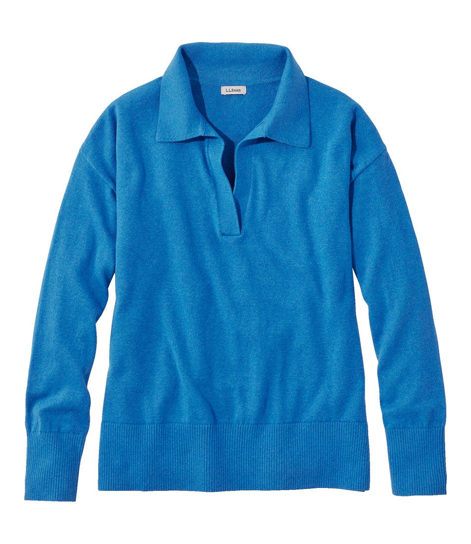 Women's Cotton/Cashmere Sweater Polo