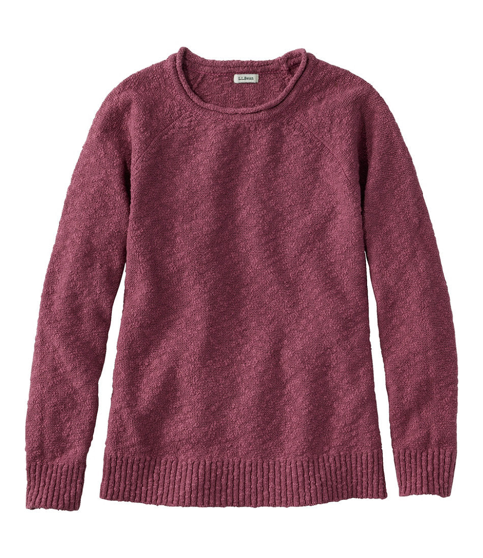 Women's Midweight Cotton Slub Rollneck Pullover